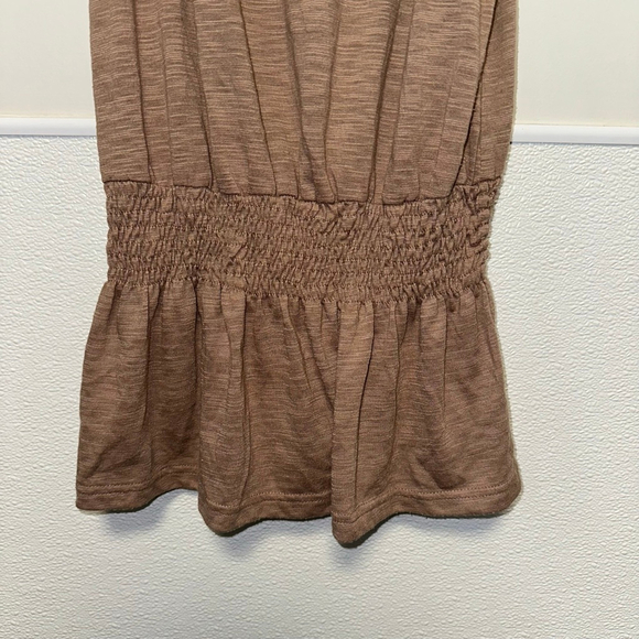 Y2K Women's Charlotte Russe Brown Tan Tank Top Sz Small Buttons Spaghetti Strap - Picture 5 of 9